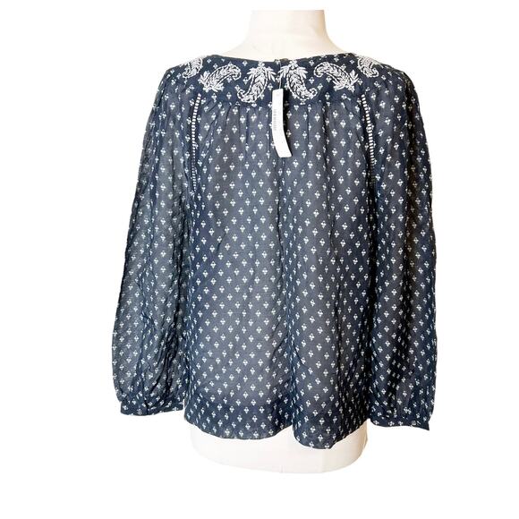 NWT Point Sur J. Crew embroidered peasant top sz S boho - Picture 5 of 9